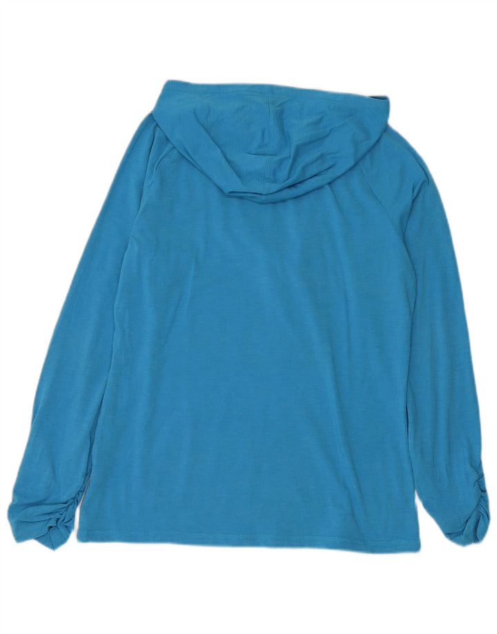 PUMA Haut à capuche à manches longues pour femme UK 14 Large Bleu
