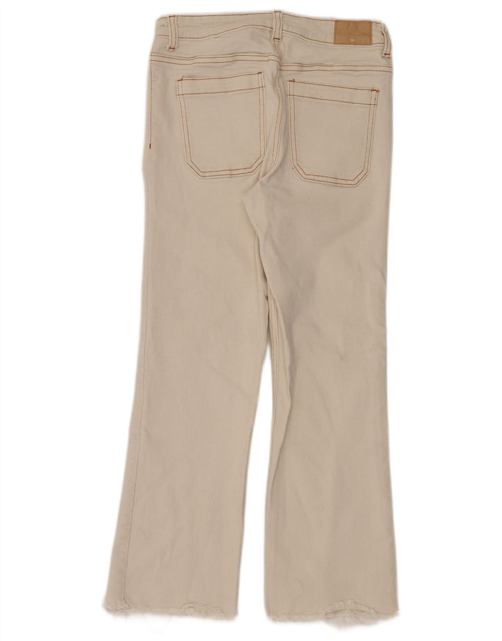 Zara Femme Jean Bootcut W28 L26 Coton Blanc