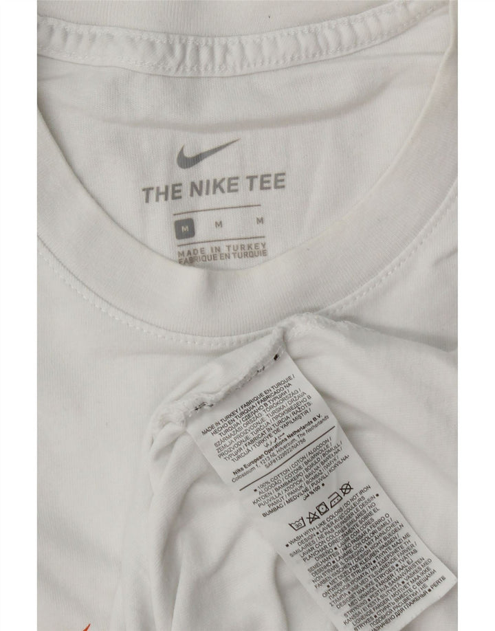 Nike T-shirt graphique pour homme en coton blanc moyen