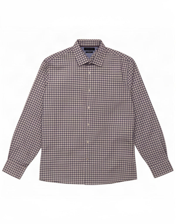 Tommy Hilfiger Chemise Homme Taille 16 1/2 Grand Coton à Carreaux Blanc