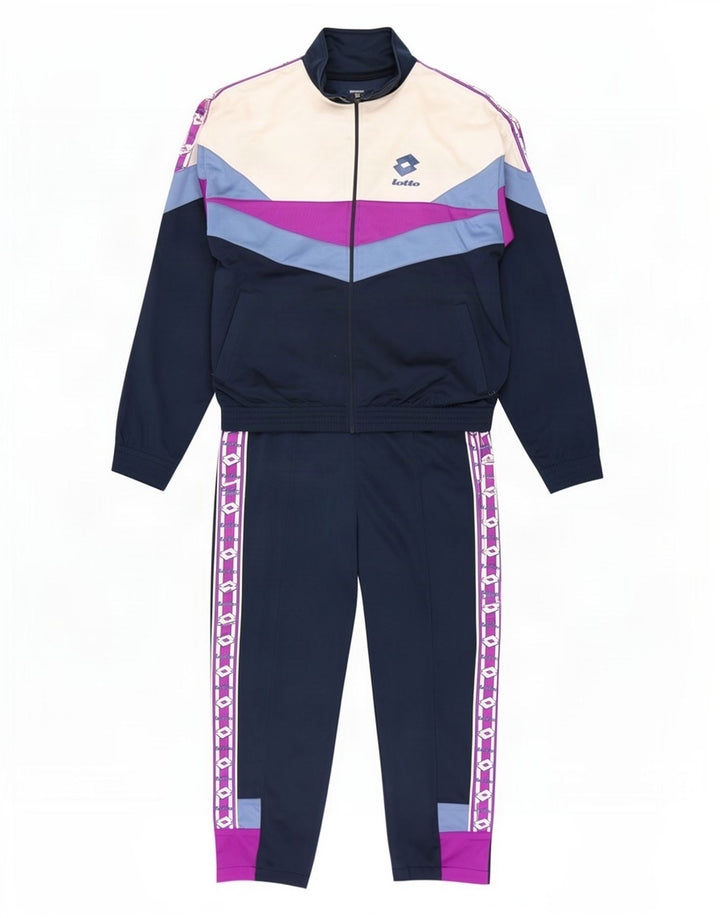 Lotto Survêtement Complet Graphique Homme Bleu Marine Moyen Polyester Colorblock