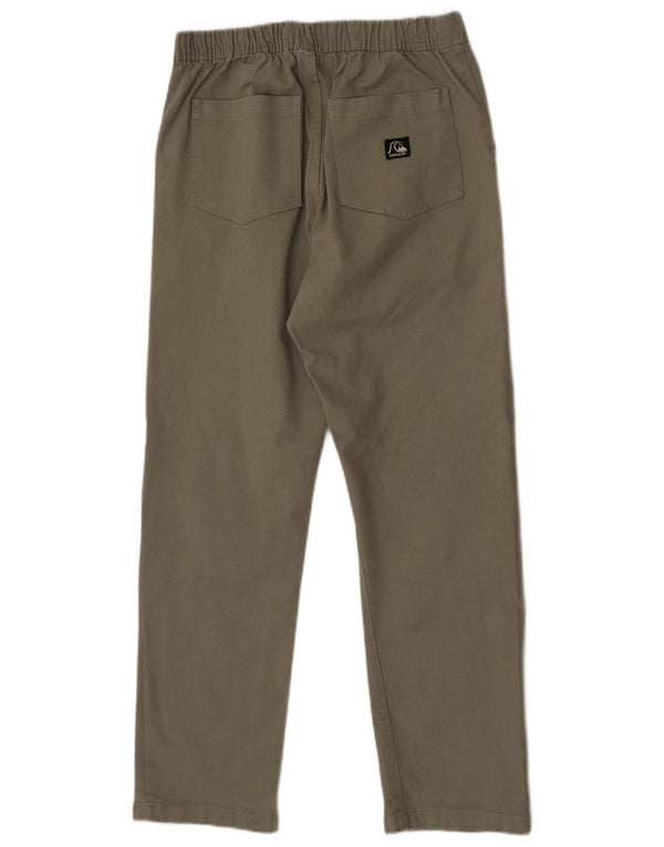 Quiksilver Pantalon droit homme Small W28 L30 Vert Coton