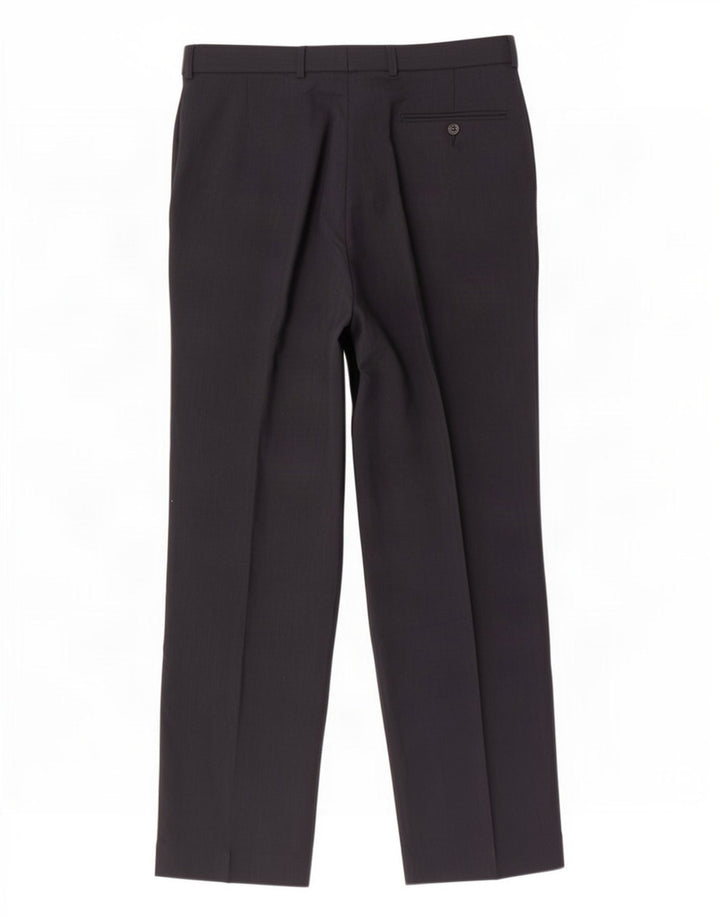 Marks & Spencer Pantalon de costume pour homme W34 L33 Bleu marine Polyester