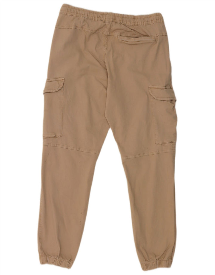 Zara Pantalon Cargo Joggers Homme Moyen W31 L27 Gris Coton