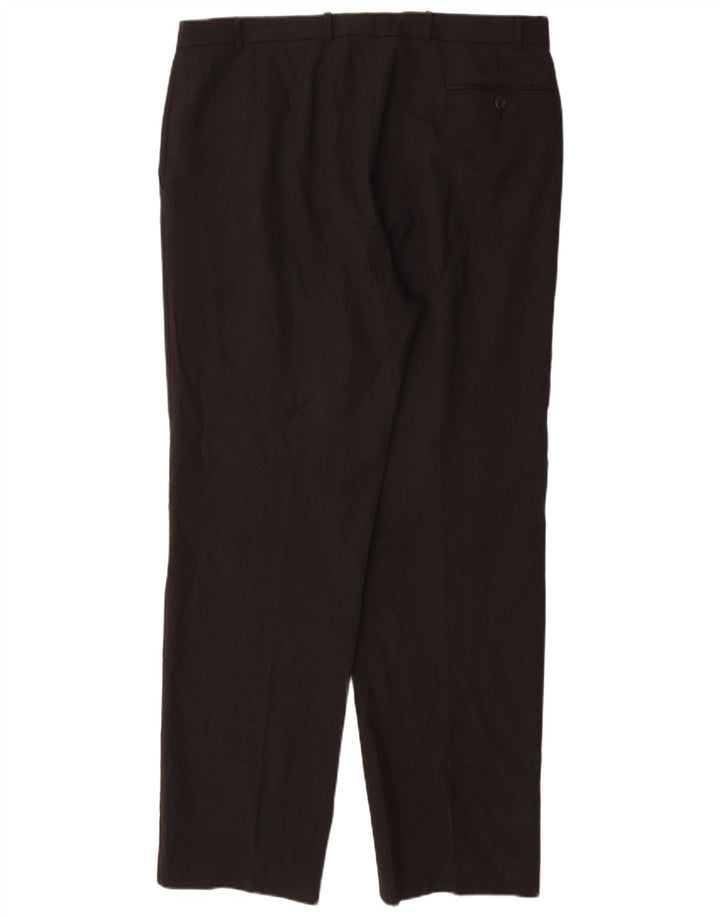 Marks & Spencer Pantalon de costume pour homme W36 L32 Noir Polyester