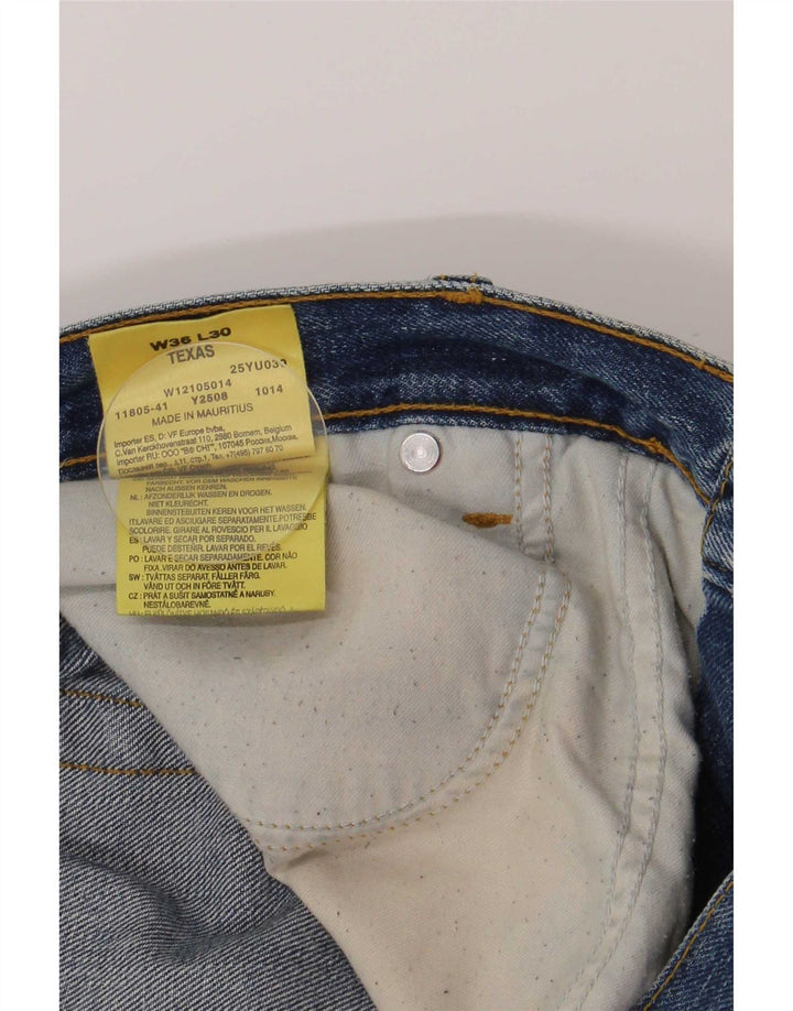 Wrangler Jean Droit Texas Regular W36 L30 Homme Bleu Coton