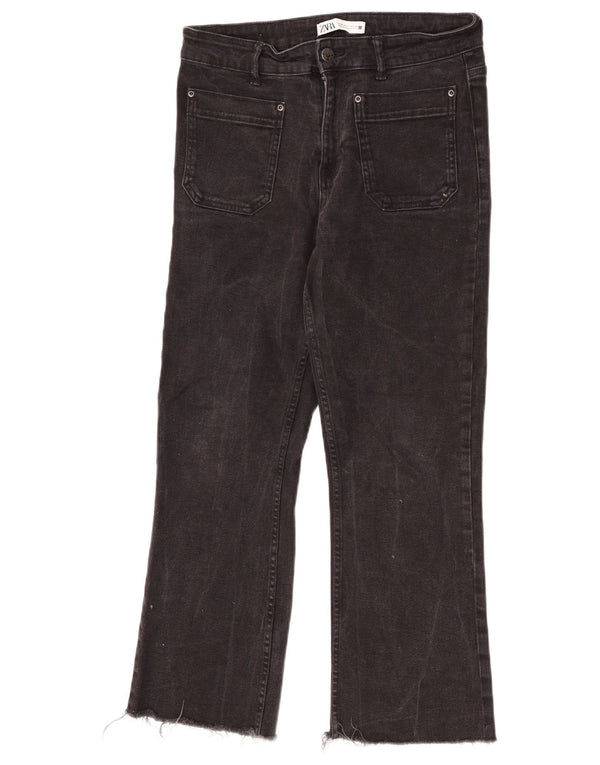 Zara Jean court taille haute pour femme EU 40 Medium W30 L25 Noir