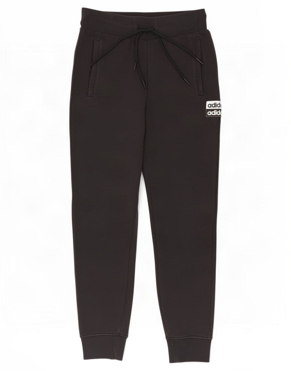 Adidas Womens Tracksuit Trousers Joggers UK 10 Small Black Cotton