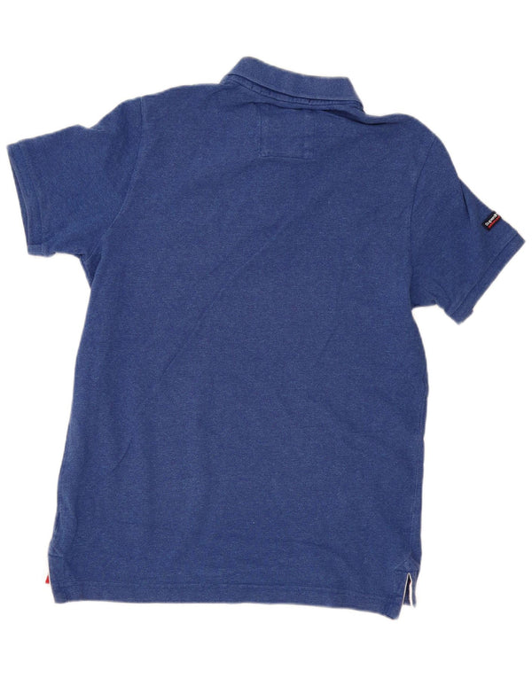 Superdry Polo Homme XL Bleu Coton