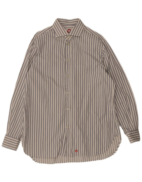 Murphy & Nye Chemise Homme Rayée Blanche Moyenne