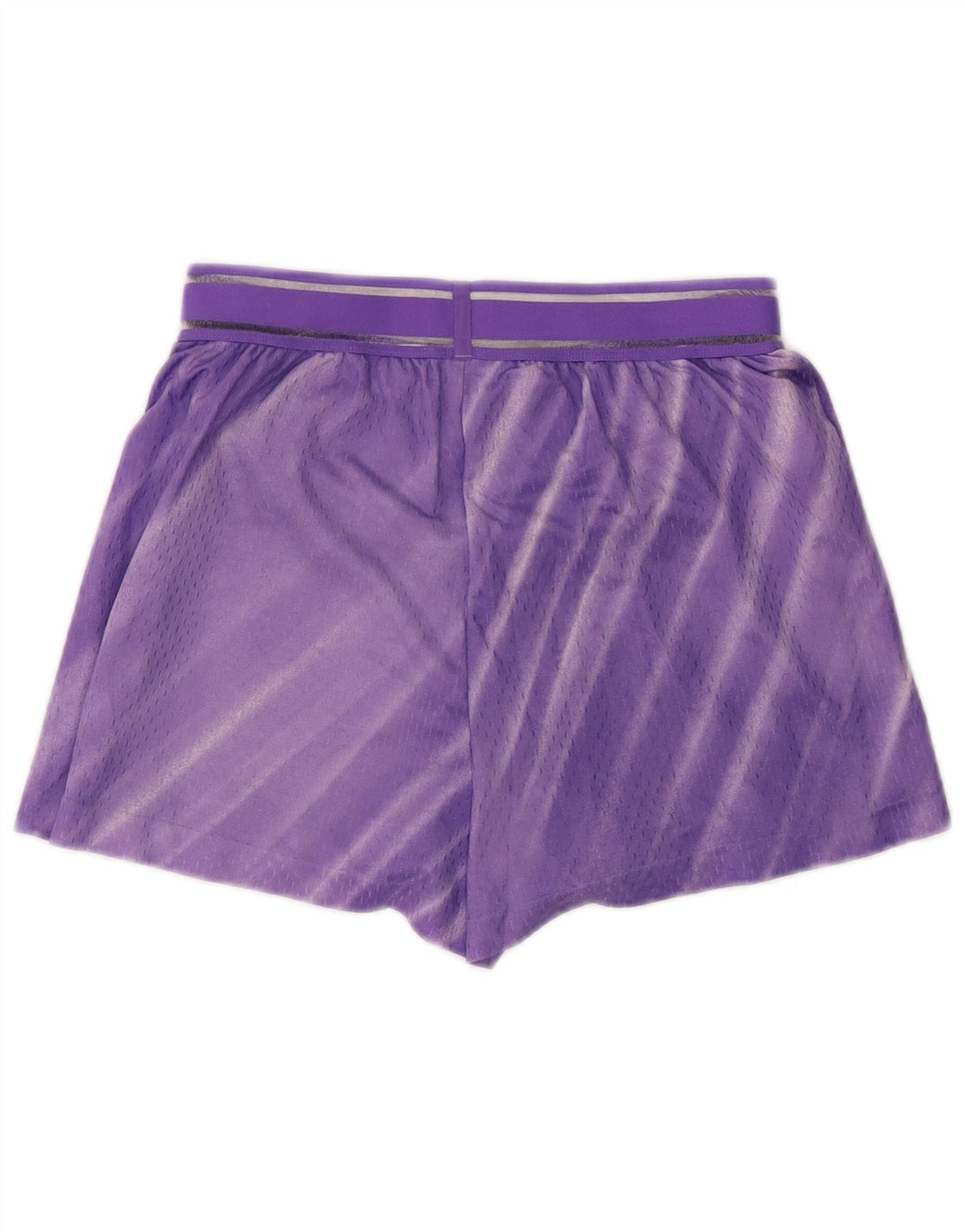 Nike Short de sport pour femme UK 14 Rayé violet moyen