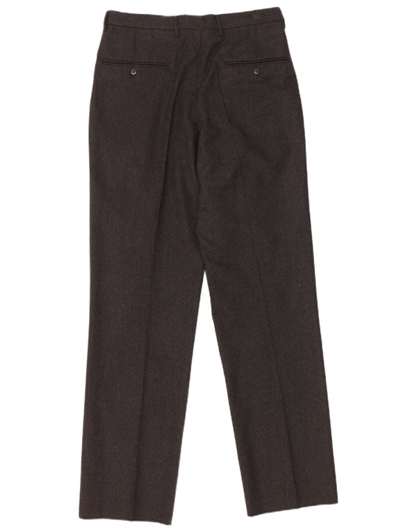 vintage Mens Pegged Suit Pantalon IT 48 Moyen W30 L33 Laine Grise
