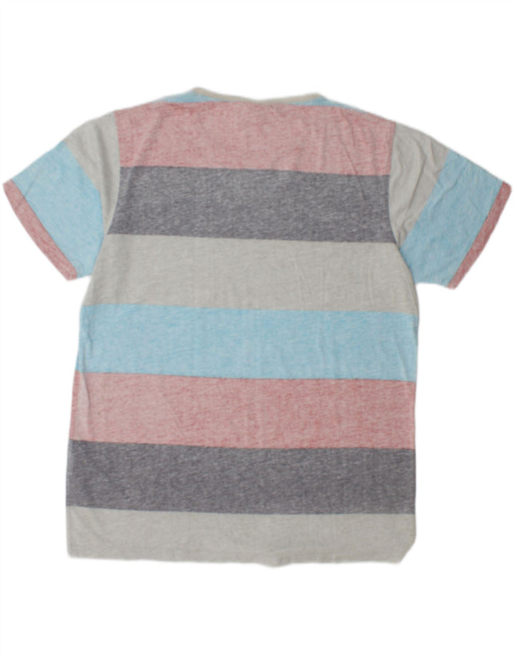 Animal T-Shirt Homme Haut Large Coton Rayé Multicolore