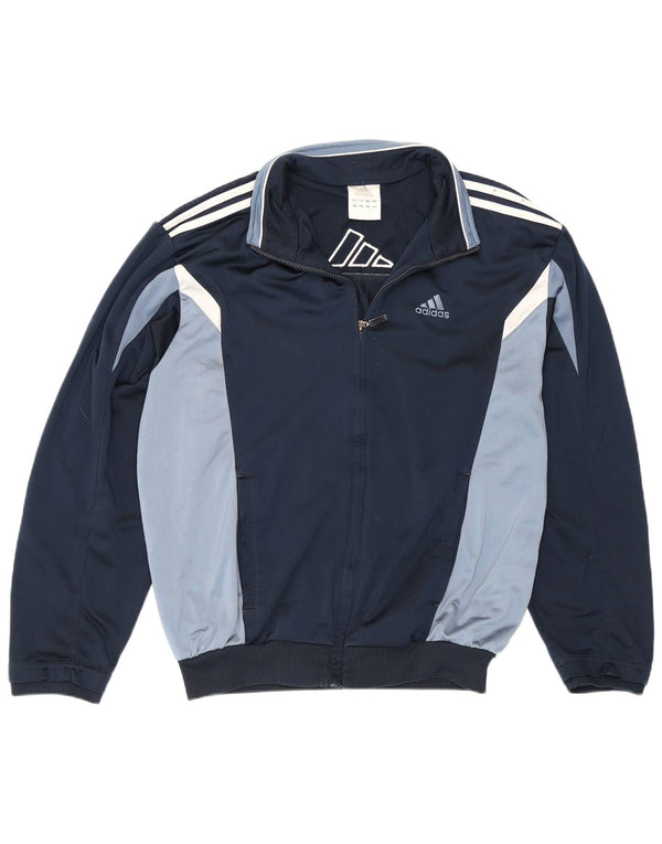 Adidas Veste de survêtement pour homme UK 36/38 Petit Bleu marine Colourblock