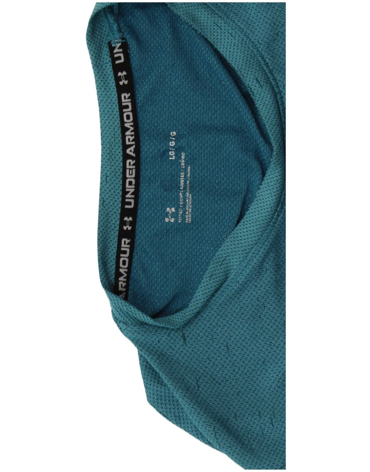 UNDER ARMOUR T-Shirt Homme Haut Large Bleu Moucheté