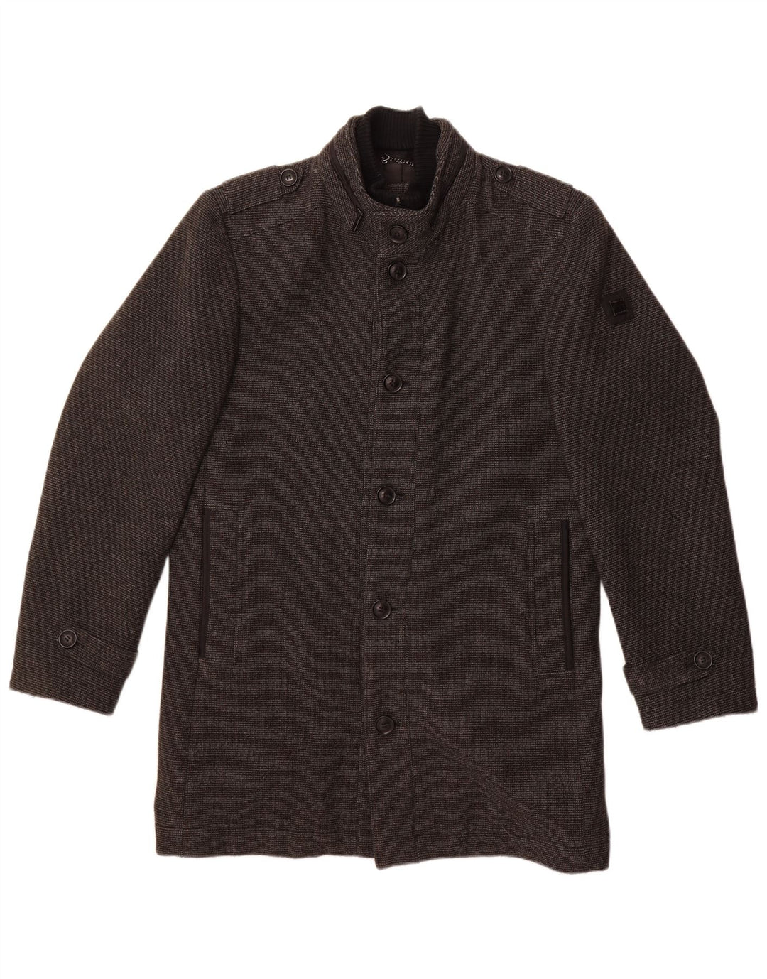 Engbers Pardessus Militaire Homme EU 50 Grand Gris Polyester