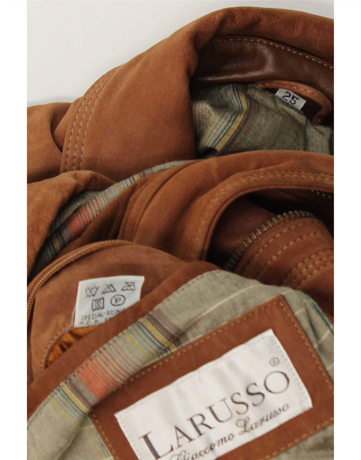 Giaccomo Larusso Veste en daim pour homme UK 42 XL Cuir marron