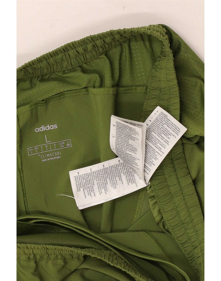 Adidas Hommes Climacool Sport Shorts Grand Vert Polyester