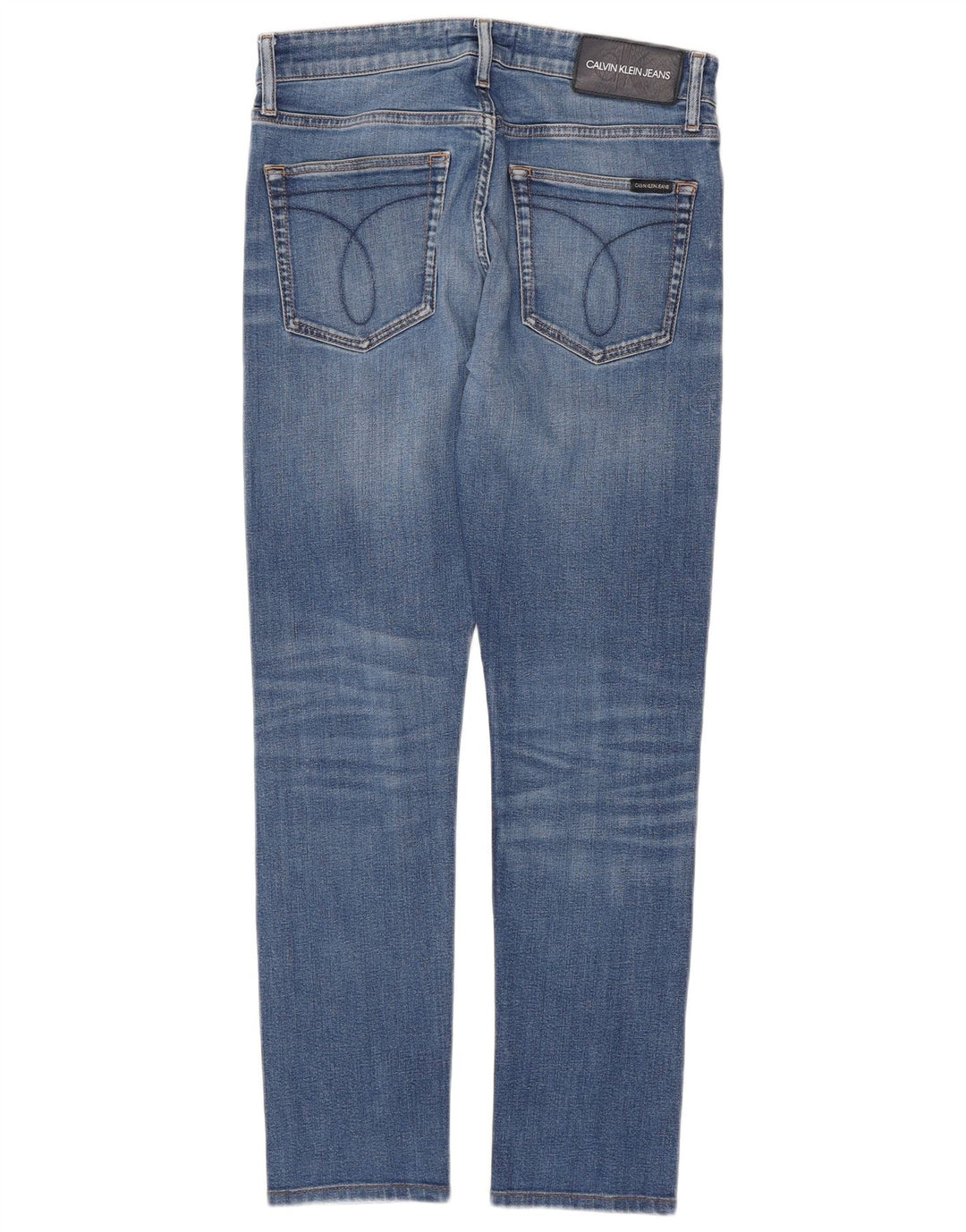 CALVIN KLEIN Jean Slim Homme W31 L32 Bleu Coton