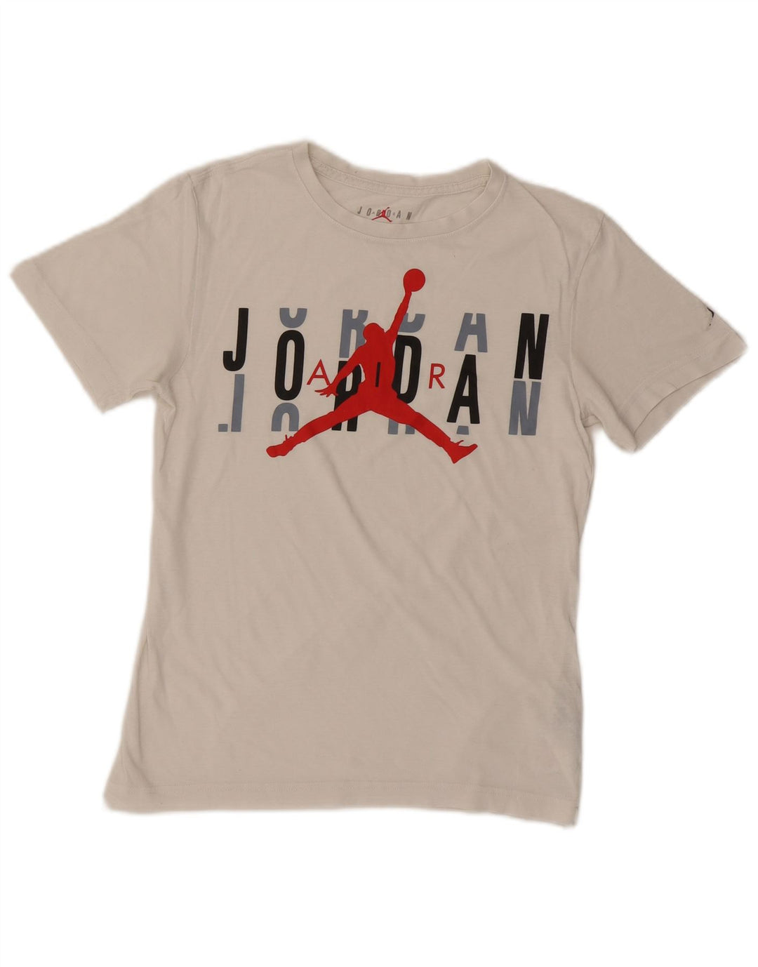 JORDAN T-Shirt Graphique Garçon 12-13 Ans Grand Coton Blanc