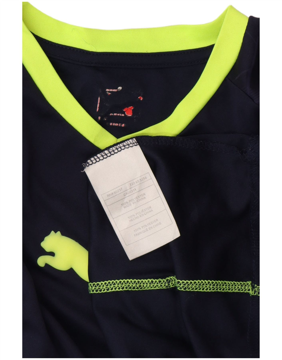 PUMA T-Shirt Graphique Femme Bleu Marine Moyen Polyester