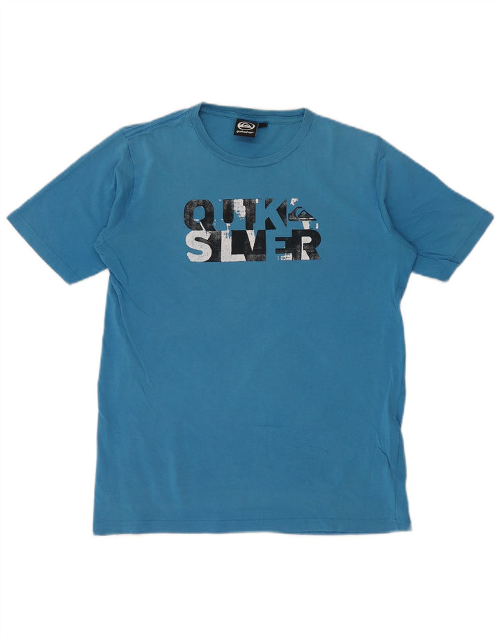 QUIKSILVER T-Shirt Graphique Garçon 13-14 ans Bleu Coton