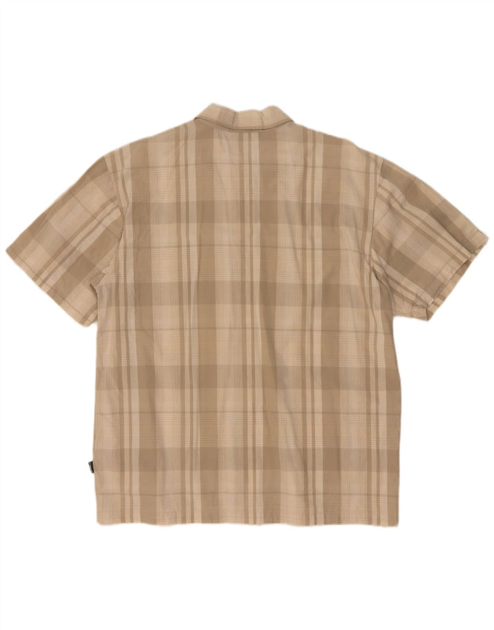 O'Neill Chemise à manches courtes homme en coton à carreaux beige moyen
