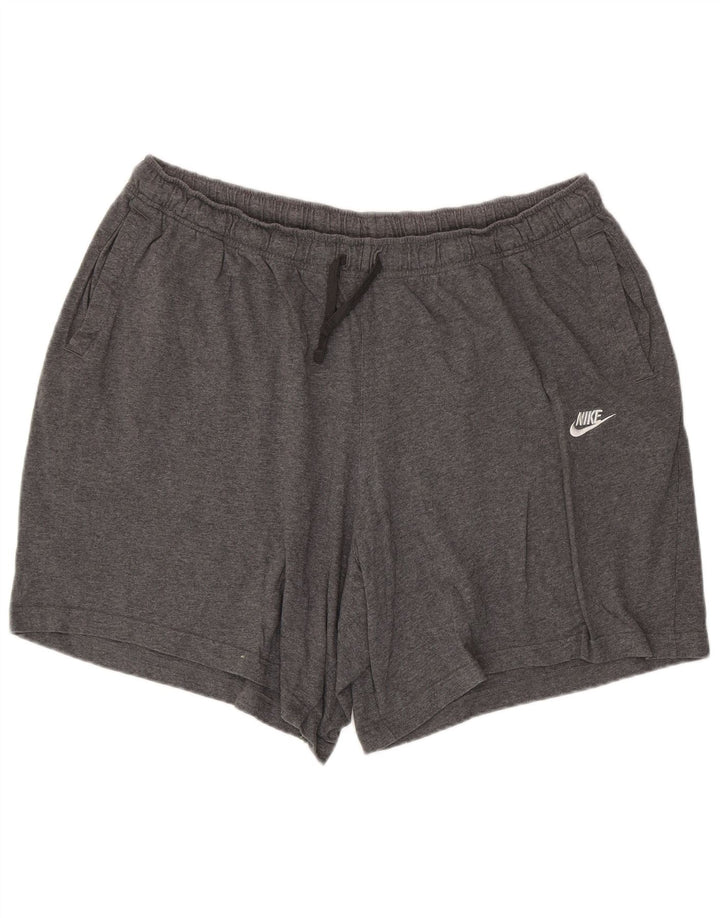 Nike Short de sport pour homme 4XL Gris Coton