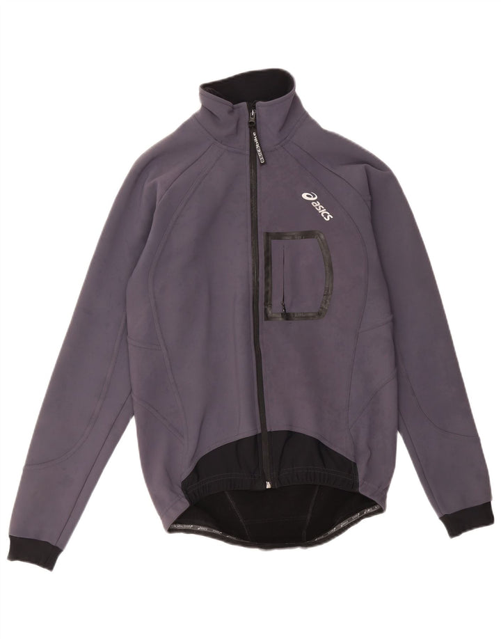 Asics Veste de Survêtement Graphique Homme Petit Gris Colorblock Polyester