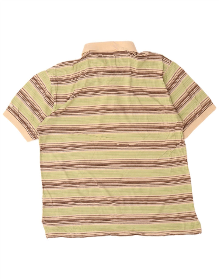 IZOD Polo Homme Grand Gris Rayé Coton