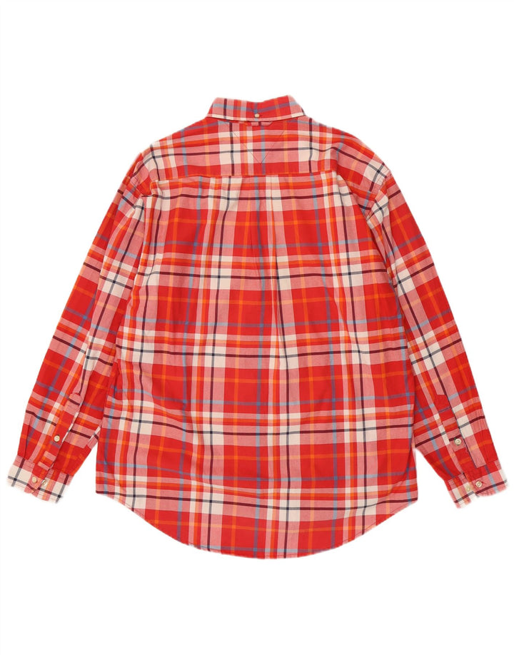 Tommy Hilfiger Chemise Homme Rouge Moyen Plaid Coton