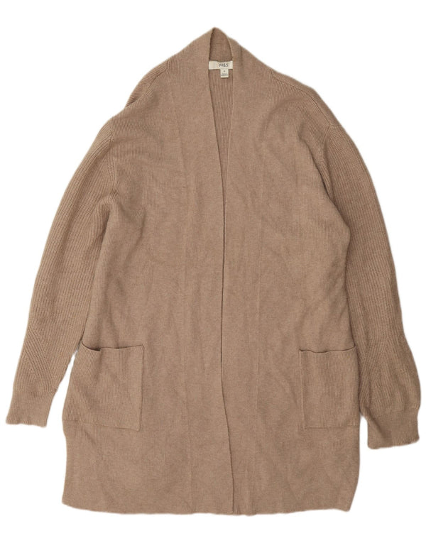 Marks & Spencer Pull cardigan ouvert long pour femme UK 18 XL Beige