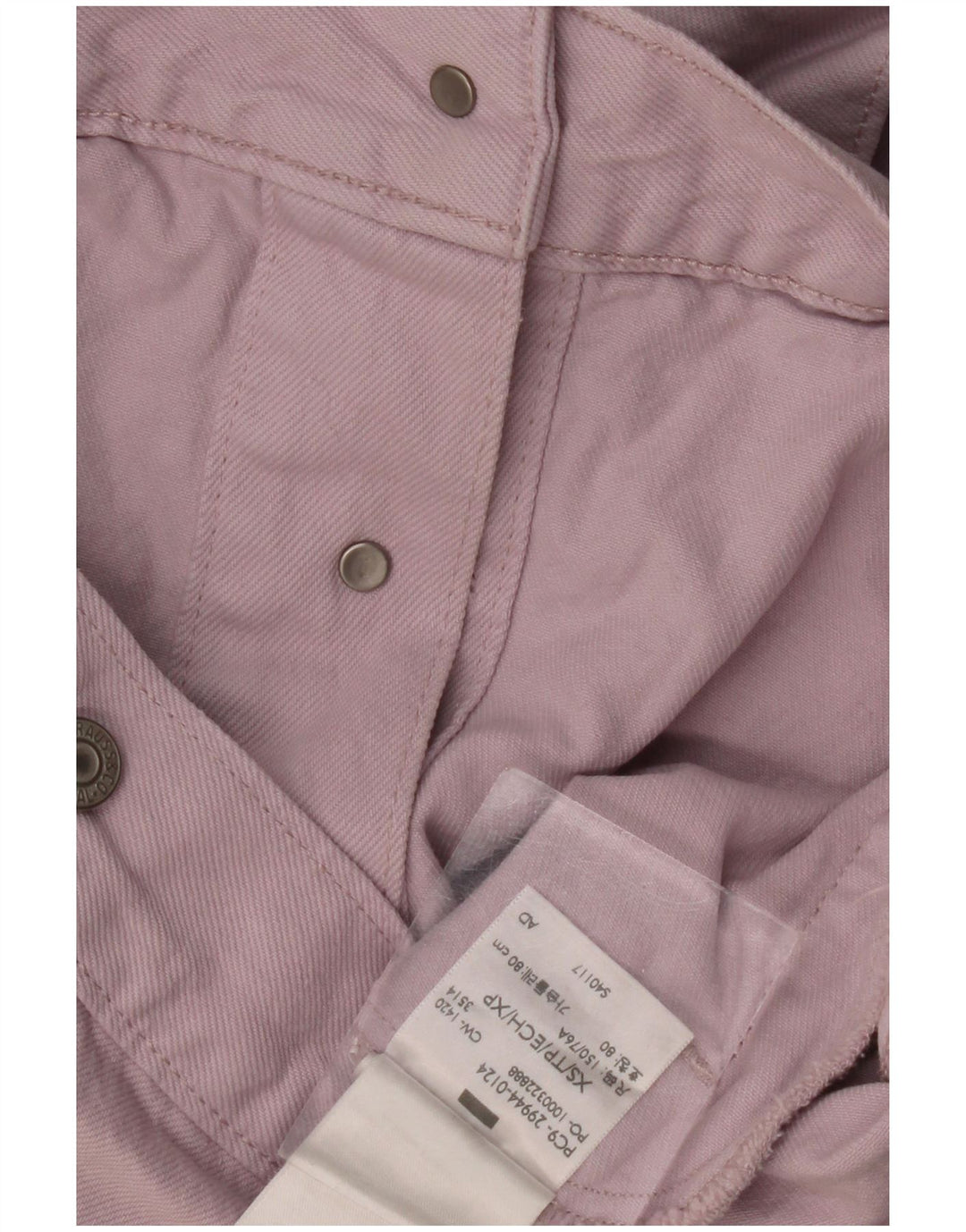 LEVI'S Veste en Jean Femme UK 6 XS Violet Coton