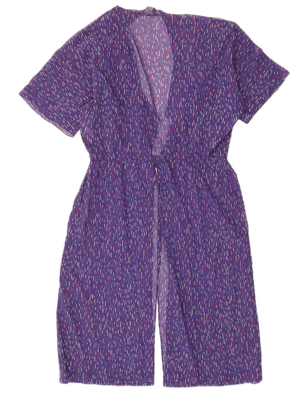 Max Mara Robe de plage transparente pour femme UK 16 Large Violet rayé