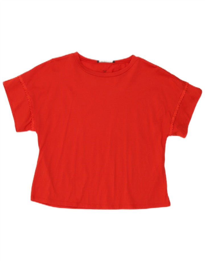 Max Mara T-shirt pour femme UK 14 Rouge moyen