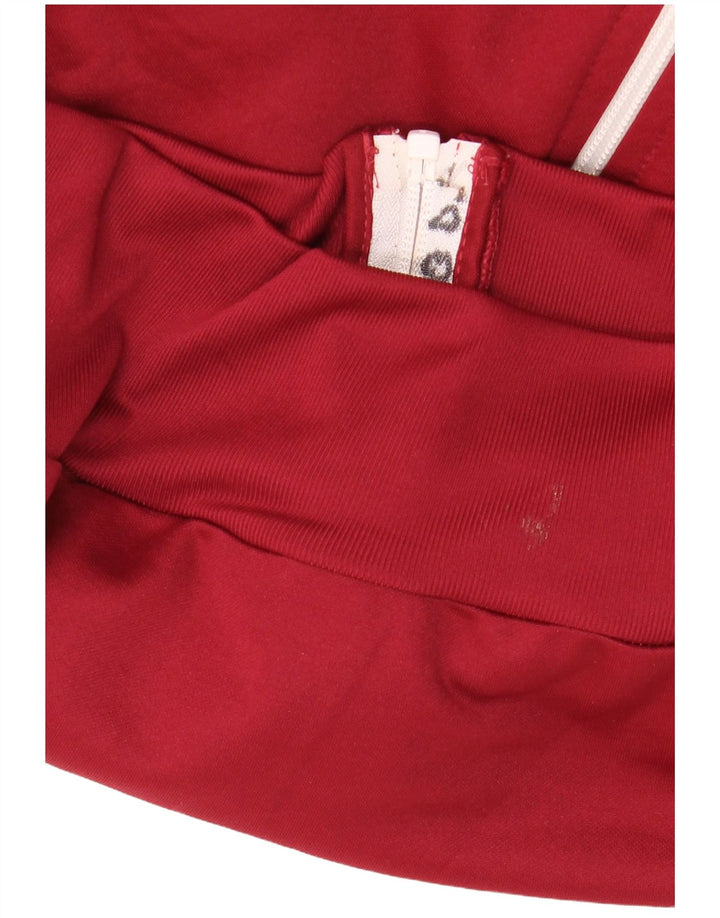 ERREA Pull à capuche zippé pour homme Large Rouge Polyester
