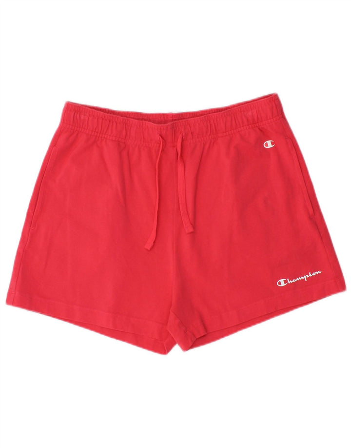 CHAMPION Womens Sport Shorts UK 14 Large  Pink