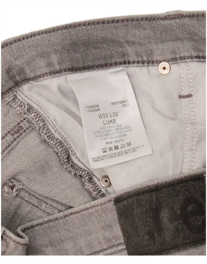 Lee Jean Slim Luke Femme W33 L29 Gris Coton