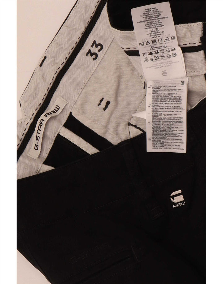 G-Star Short Chino Homme W33 Coton Noir Moyen
