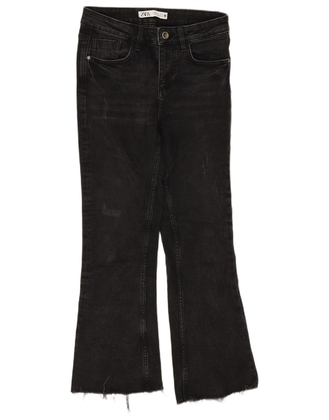 Zara Jean court bootcut pour femme EU 34 2XS W24 L25 Gris