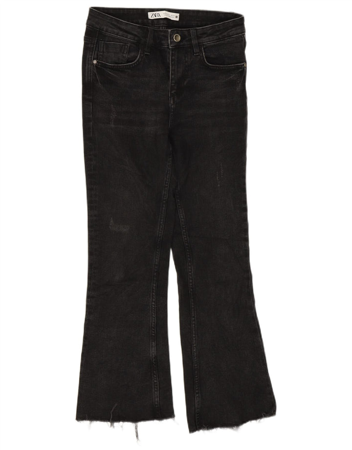 Zara Jean court bootcut pour femme EU 34 2XS W24 L25 Gris