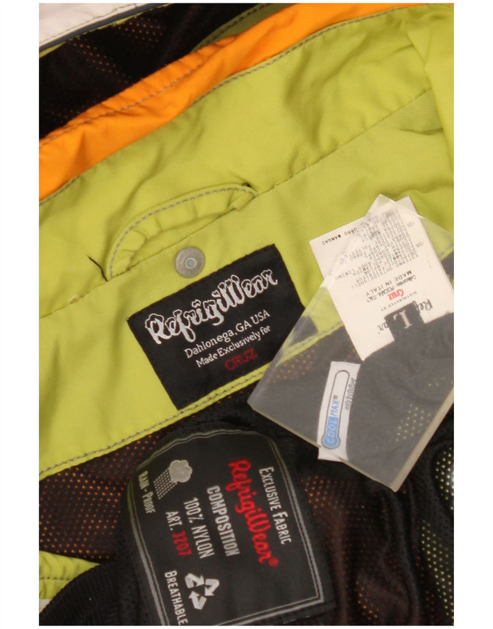 REFRIGIWEAR Veste bomber Cruz pour femme UK 16 Large Orange Colourblock