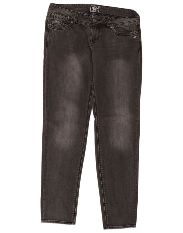 Superdry Jean Slim Femme W29 L32 Gris Coton