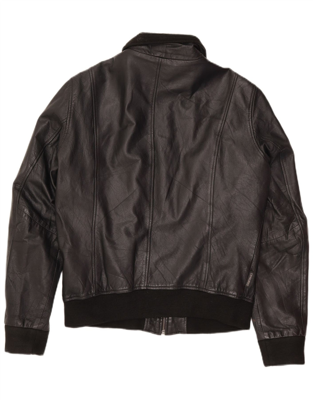 Veste en cuir pour femme censurée UK 14 Grand cuir noir