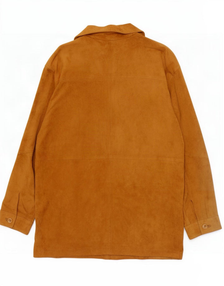 veste en daim week-end femme vintage IT 42 cuir beige moyen