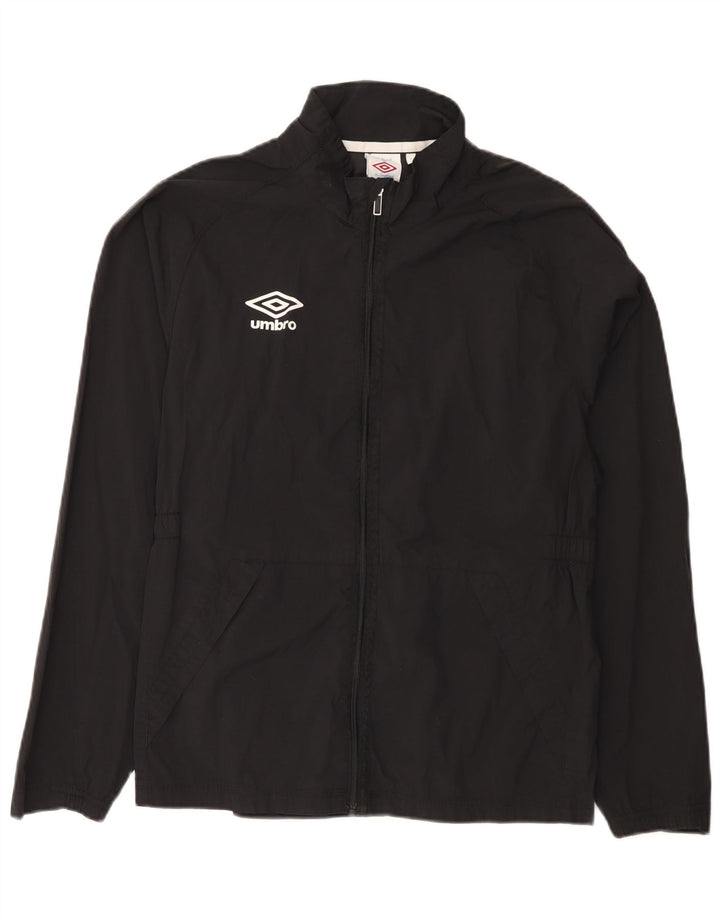 Umbro Veste de pluie graphique pour femme UK 14 Nylon noir moyen
