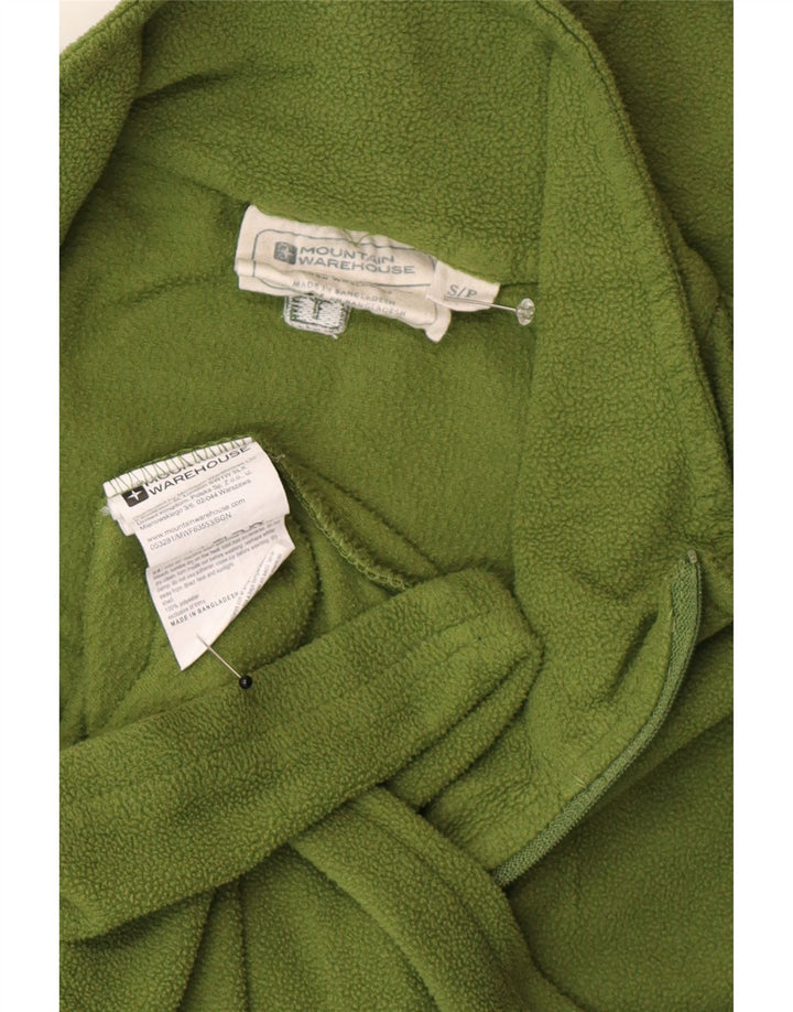 Mountain Warehouse Pull polaire à col zippé pour homme, petit, vert, polyester