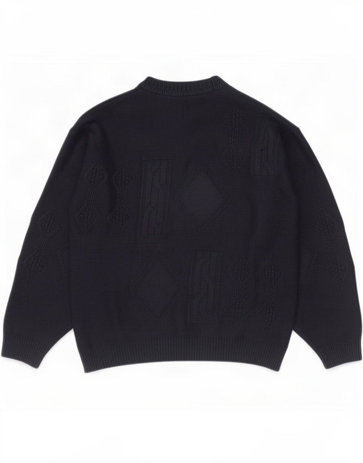Marks & Spencer Pull St. Michael Crew Neck Jumper Homme Bleu Marine Moyen