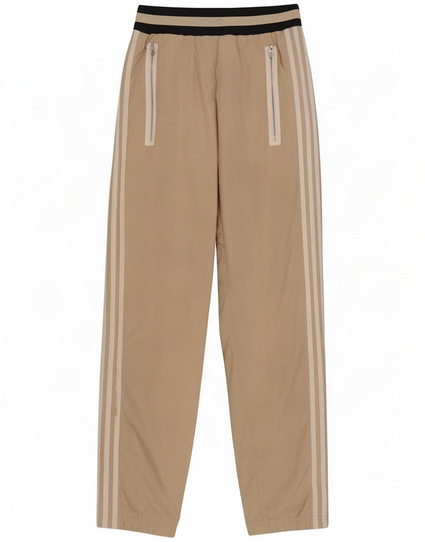 Adidas Pantalon de survêtement pour homme Small Beige Colourblock Nylon