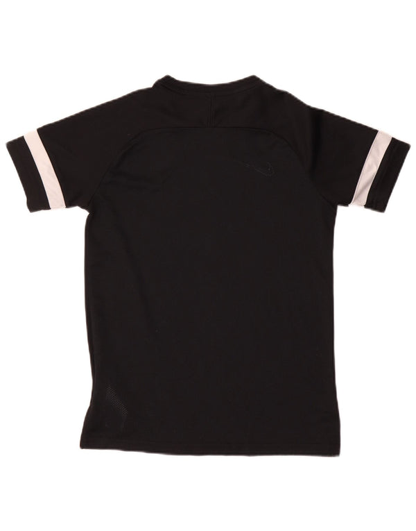 Nike Garçons Dri Fit T-Shirt Top 12-13 ans Large Noir Colorblock Polyester